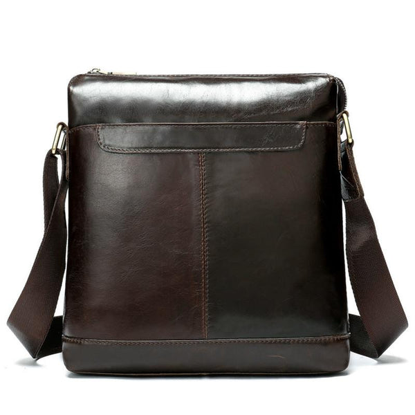 New Style Solid Vintage Briefcase Men Leather Crazy Horse Small Mens Crossbody Bags Famous Brand Mens Messenger Bags Causal