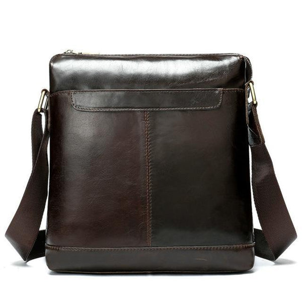 New Style Solid Vintage Briefcase Men Leather Crazy Horse Small Mens Crossbody Bags Famous Brand Mens Messenger Bags Causal