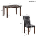 Dining Table Sets 5 Piece Restaurant Furnitures 4 Dining Chairs Home Furniture US Warehouse
