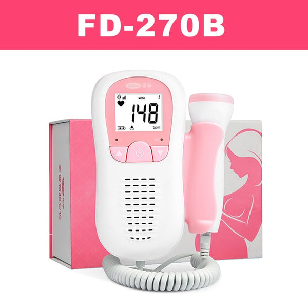 Cofoe Doppler Fetal Heartbeat Detector Baby Care Household Portable for Pregnant Fetal Pulse Meter No Radiation Stethoscope