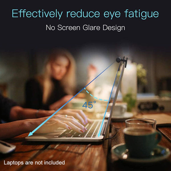 3 Color Temperature No Glare Eyes Care Computer Monitor Light USB Powered LED Task Lamp 3W E Reading Adjustable Brightness