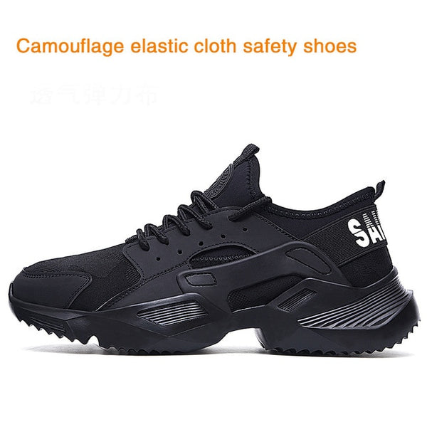 New lightweight safety shoes EVA men women with steel toe caps, anti-puncture wear-resistant outdoor work boots, excellent grip