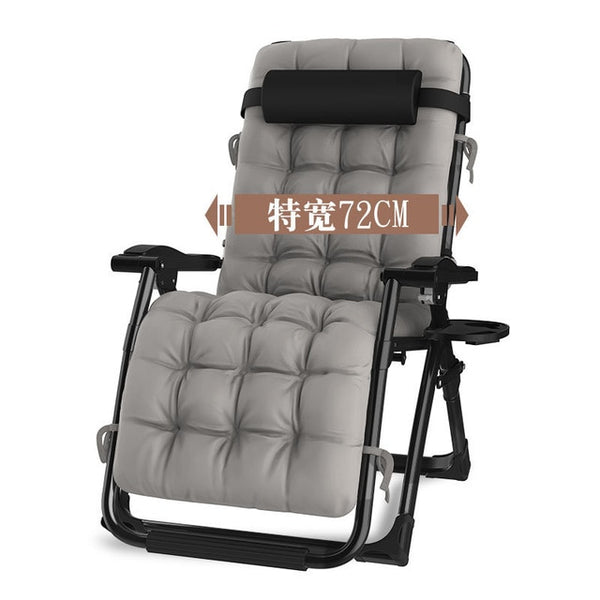 Folding Chaise Lounge Chair Office Lunch Break Back Chair Outdoor Leisure Home Beach Chair Lunch Break Recliner Portable
