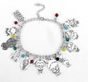 Dr Seuss Metal Novelty Charm Bracelet Adjustable Bracelet with Crystal Beads For Christmas Gift Cute Jewelry
