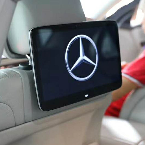 11.6 Inch Car Accessories Rear Seat Entertainment System With Wifi Bluetooth Android 9.0 Headrest Monitor For Mercedes Benz Logo