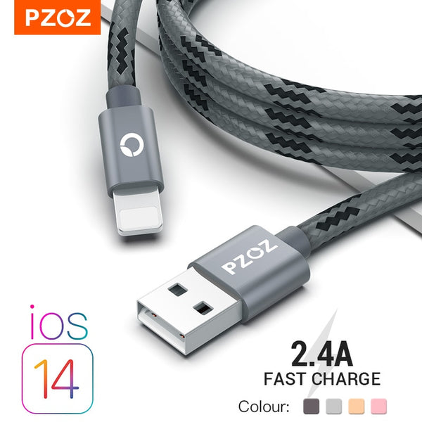 PZOZ Usb Cable For iphone cable 11 12 pro max Xs Xr X SE 8 7 6 plus 6s 5s ipad air mini 4 fast charging cable For iphone charger