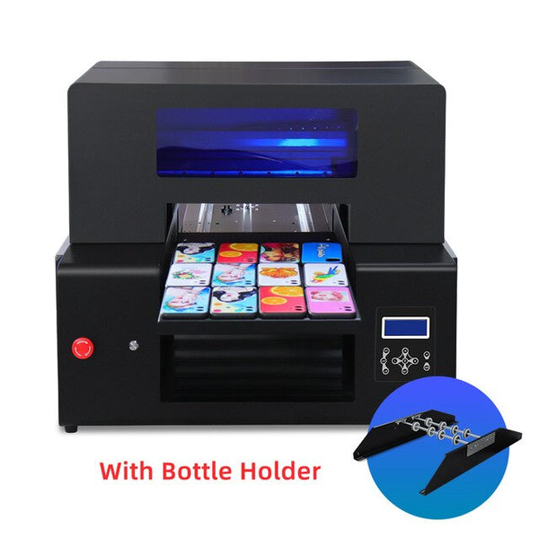 Automatic uv printer a3+ digital uv led rotary flatbed printer for bottle printing machine phone case wood stainless printer