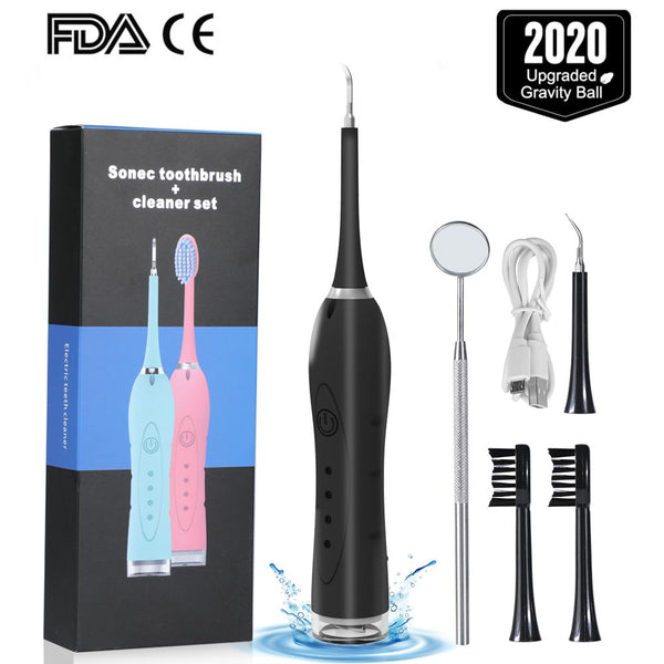 Electric Portable Sonic Dental Scaler Tooth Calculus Remover Tooth Stains Tartar Tool Dentist Whiten Teeth Health Hygiene white
