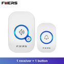 FUERS M557 Wireless Doorbell 433Mhz Home Welcome Smart Doorbell 150M Long Wireless Distance 32 Songs Home Welcome Door Chimes