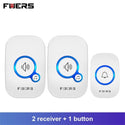 FUERS M557 Wireless Doorbell 433Mhz Home Welcome Smart Doorbell 150M Long Wireless Distance 32 Songs Home Welcome Door Chimes