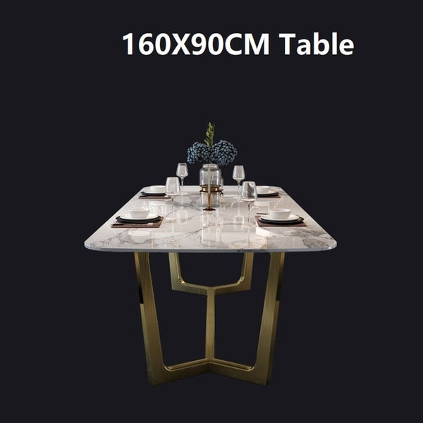 New Luxury Dining Room Furniture Dining Tables, Dining Room Sets 6 Dining Chairs, Marble Dining Table Set Modern