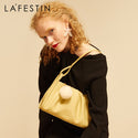 LA FESTIN 2020 fashion one-shoulder leather women's bag cross-body cloud underarm bag with fur ball accessories