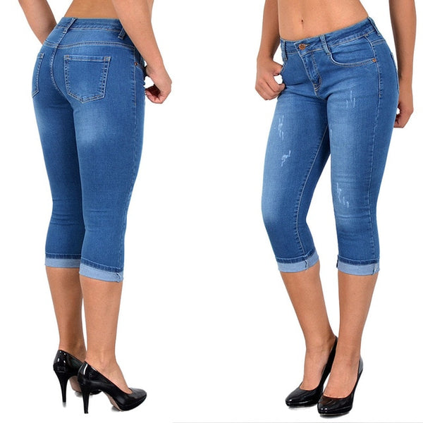 Jeans for Women mom Jeans High Waist Jeans Woman High Elastic plus size Stretch Jeans female washed denim skinny pencil pants