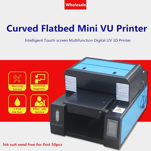 A3 Cambered Flatbed In One Intelligent Touch-screen Multifunction Digital UV 3D Printer For Phone Case Bottle T-shirt Metal