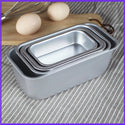 Baking Mold Aluminium Rectangle Cake Tin Baking Dish Bakery Case Mould Cake Decorating Tools,5 Size For Choose