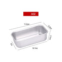 Baking Mold Aluminium Rectangle Cake Tin Baking Dish Bakery Case Mould Cake Decorating Tools,5 Size For Choose