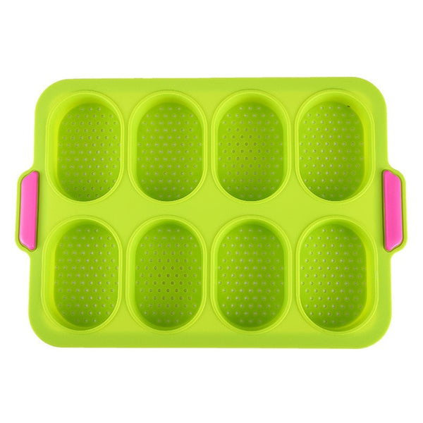 Non Stick Cake Baking Mold Food Grade Silicone French Bread Bakery Molds Cupcake Pan for Pastry Bakeware Tools Accessories