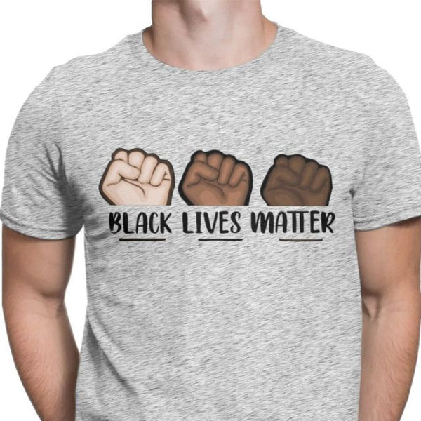 Men's T-Shirt Black Lives Matter Cotton Tee Shirt Fitness Justice George Floyd Equal Racism Racist Tops T Shirt Gift