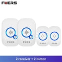 FUERS M557 Wireless Doorbell 433Mhz Home Welcome Smart Doorbell 150M Long Wireless Distance 32 Songs Home Welcome Door Chimes