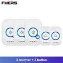 FUERS M557 Wireless Doorbell 433Mhz Home Welcome Smart Doorbell 150M Long Wireless Distance 32 Songs Home Welcome Door Chimes