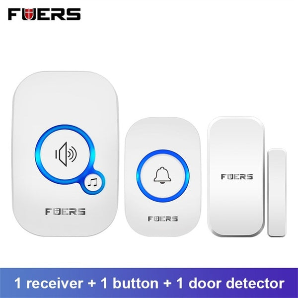 FUERS M557 Wireless Doorbell 433Mhz Home Welcome Smart Doorbell 150M Long Wireless Distance 32 Songs Home Welcome Door Chimes