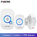 FUERS M557 Wireless Doorbell 433Mhz Home Welcome Smart Doorbell 150M Long Wireless Distance 32 Songs Home Welcome Door Chimes