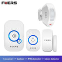 FUERS M557 Wireless Doorbell 433Mhz Home Welcome Smart Doorbell 150M Long Wireless Distance 32 Songs Home Welcome Door Chimes