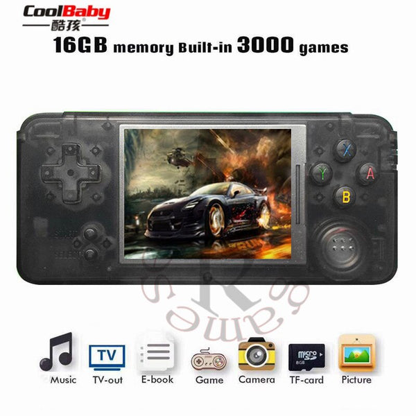 new 16GB RS-97 RETRO Handheld Game Console Portable Mini Video Gaming Players MP4 MP5 Playback Built-in3000 gamesChildhood Gifts