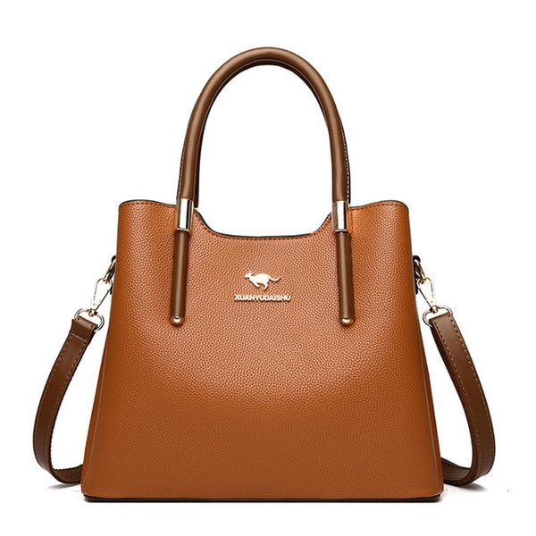 Leather Casual Crossbody Bags for Women 2020 Ladies Luxury Designer Tote Handbag Top-Handle High Quality Shoulder Bag Sac A Main