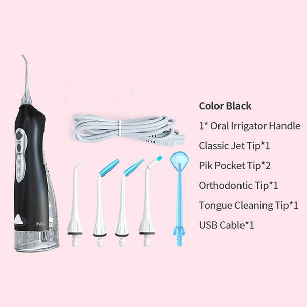 Electric Oral Irrigator 3 Mode USB Rechargeable Dental Water Flosser Family Travel Use Waterproof Water Jet Floss Teeth Cleaner