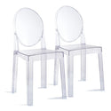 Nordic Dining Chairs Transparent Ghost Chair Makeup Dressing Chair Modern Dining Chairs Set for Kitchen Garden Indoor Outdoor