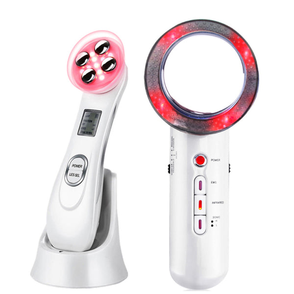 EMS Radio Frequency RF Blackhead Remover Skin Scrubber Infrared Body Slimming Massager Cavitacion Galvanica Cleaning Face Beauty