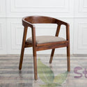 Simple solid wood dining chair circle chair computer chair desk chair leisure chair cafe back chair book chair desk chair