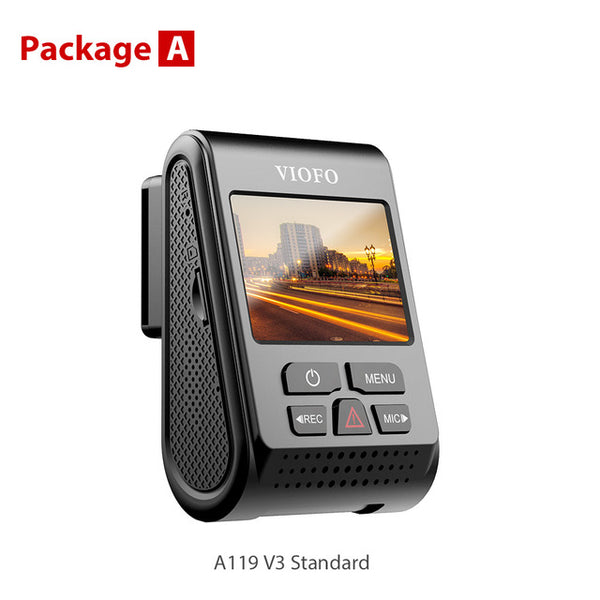 VIOFO A119 V3 2K 60fps Car Dash Cam Super Night Vision Quad HD 2560 * 1600P Car DVR with Parking Mode G-sensor optional GPS