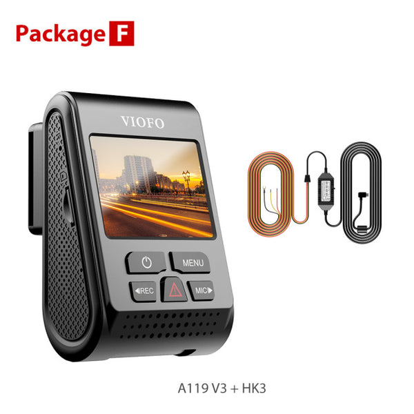 VIOFO A119 V3 2K 60fps Car Dash Cam Super Night Vision Quad HD 2560 * 1600P Car DVR with Parking Mode G-sensor optional GPS