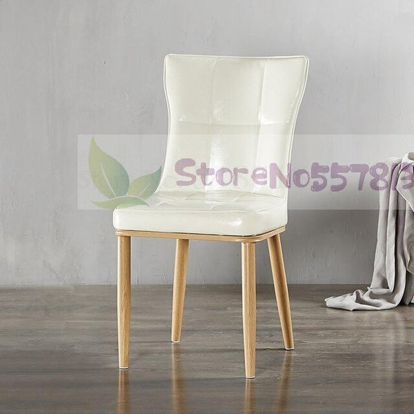 Nordic dining chair modern minimalist home restaurant chair back American dining chair sales office negotiating fashion stools