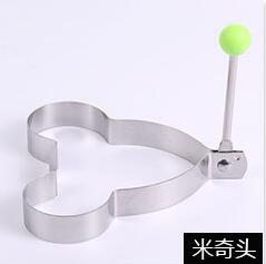 1 pcs Stainless steel form for frying eggs tools omelette mould device egg/pancake ring egg shaped kitchen appliances