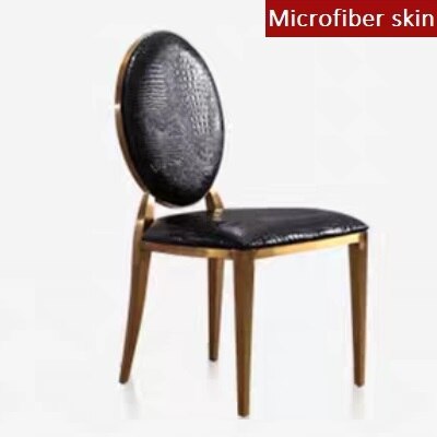 European Round Back Gold Metal Event Wedding Chairs For Bride Reception Decoration Party Steel Dining chair