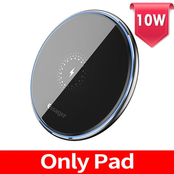 Essager 15W Qi Wireless Charger Fast Wireless Charging Pad Quick Induction Wirless Charger For iPhone 11 Pro max Xiaomi mi 9 Pro