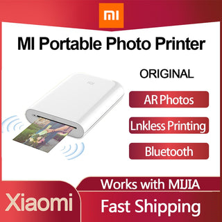 Xiaomi Mijia MI Portable Mini Pocket Photo Printer Kit Bluetooth Printer Bluetooth Wireless Bt Thermal Printer for Mobile Phone