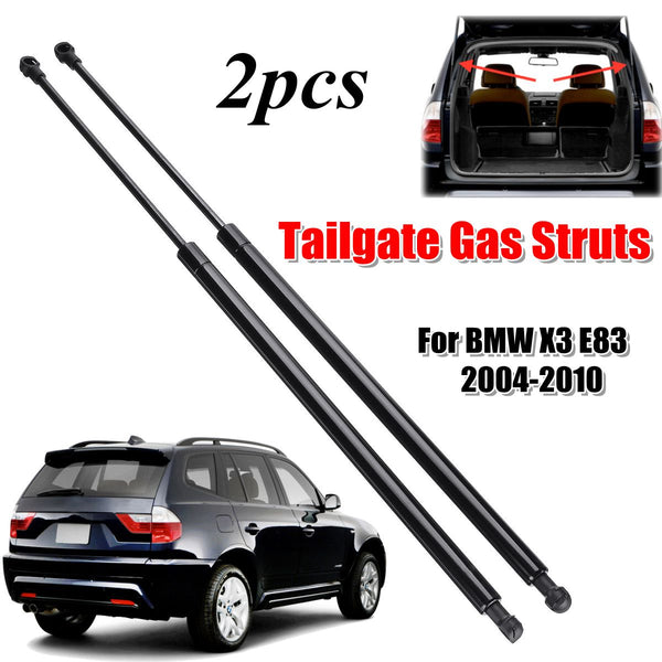 2Pcs Rear Trunk Tailgate Gas Spring Shock Lift Struts Support Rod Arm Bars Bracket 51243400379 For BMW E83 X3 2004 2005 - 2010