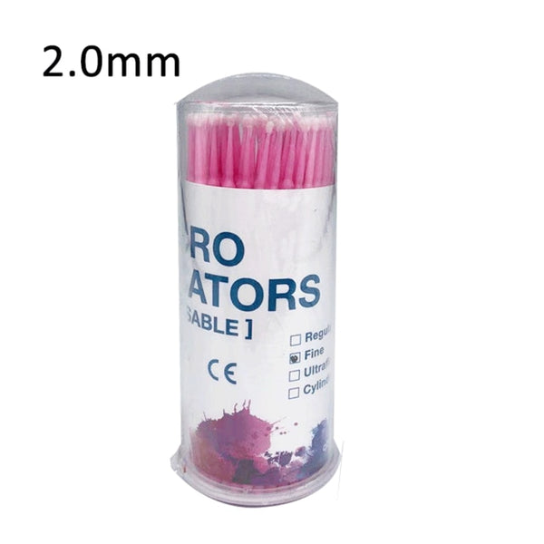 100PCS/Bottle Dental Disposable Micro Brushes Applicators Micro Brush Dentistry Odontologia Extension Tools