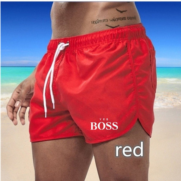 2021 Summer Gyms Fitness Hot Shorts Men's Solid Color Shorts Men's Summer Loose Breathable Casual Shorts Beach Shorts Large Size