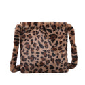 Fashion Leopard Crossbody Handbag Women Plush Casual Shoulder Messenger Bag Fashion Female  Vintage Crossbody Bags Dropshipping