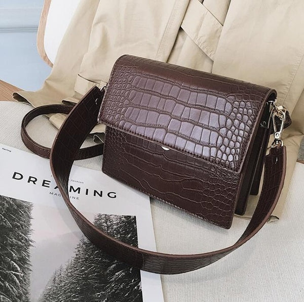 Women's Designer Luxury Handbag 2021 Fashion New High quality PU Leather Women Handbags Crocodile pattern Shoulder Messenger Bag