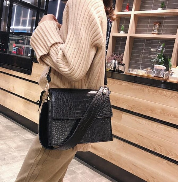 Women's Designer Luxury Handbag 2021 Fashion New High quality PU Leather Women Handbags Crocodile pattern Shoulder Messenger Bag