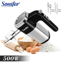 5 Speeds 500W High Power Electric Food Mixer Hand Blender Dough Blender Egg Beater Hand Mixer For Kitchen 220V Sonifer