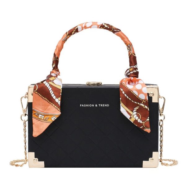 bags for women 2020 purses and handbags Fashion square box silk scarf accessories women's messenger bag sac a main femme