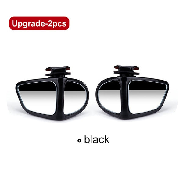 360 Degree HD Car Blind Spot Mirror Rotatable Adjustable 2 Side Wide Angle Exterior Automobile Rear View Mirror  Parking Mirror