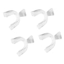 New 4pcs Silicone Night Mouth Guard for Teeth Clenching Grinding Dental Bite Sleep Aid Whitening Teeth Mouth Tray